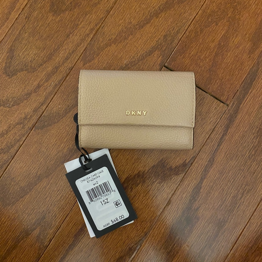 DKNY Beige Leather Wallet